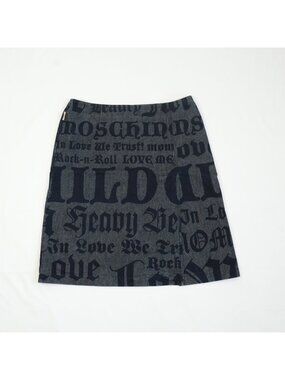 Moschino Jeans Denim Skirt Size 44